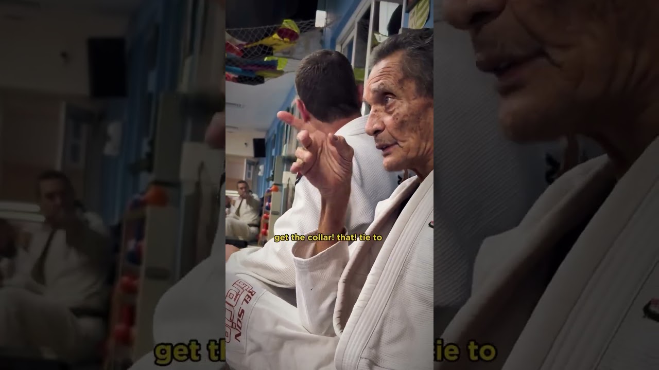 jiu-jitsu Relson Gracie ensinando um detalhe da gravata #jiujitsu #bjj