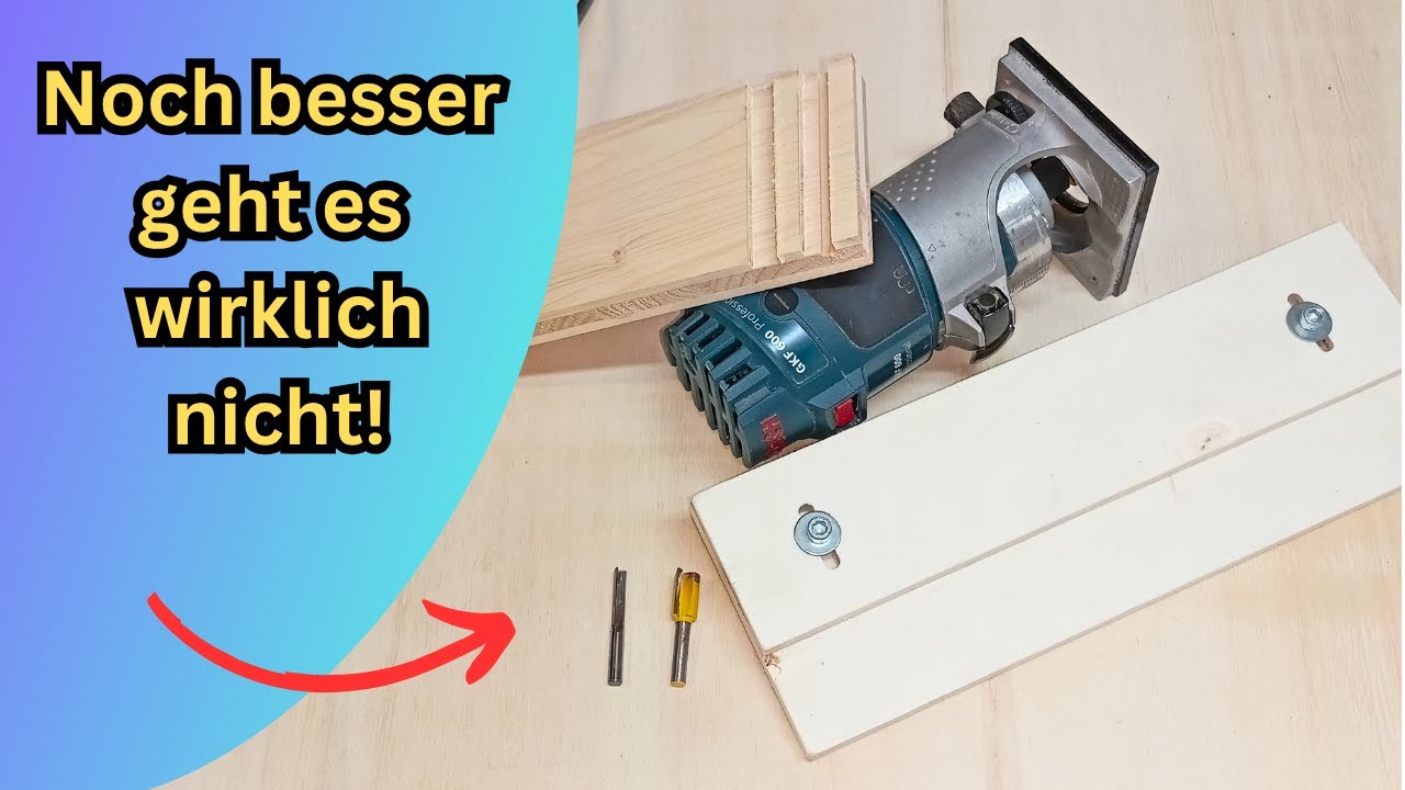 Die geniale Fr&auml;sschablone: L&Auml;CHERLICH EINFACH! (F&uuml;r Hobby-Handwerker)👍Holz-CNC-Werkstatt🤫