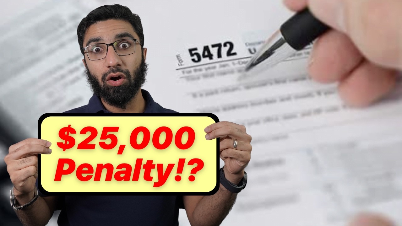 Form 5472 for Canadians Explained | Avoid $25,000 IRS Penalty