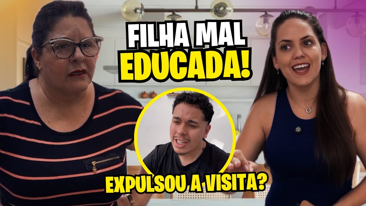 Minha filha é m4l educada e não quer receber as visitas em casa! Fiz ela passar verg0nha!