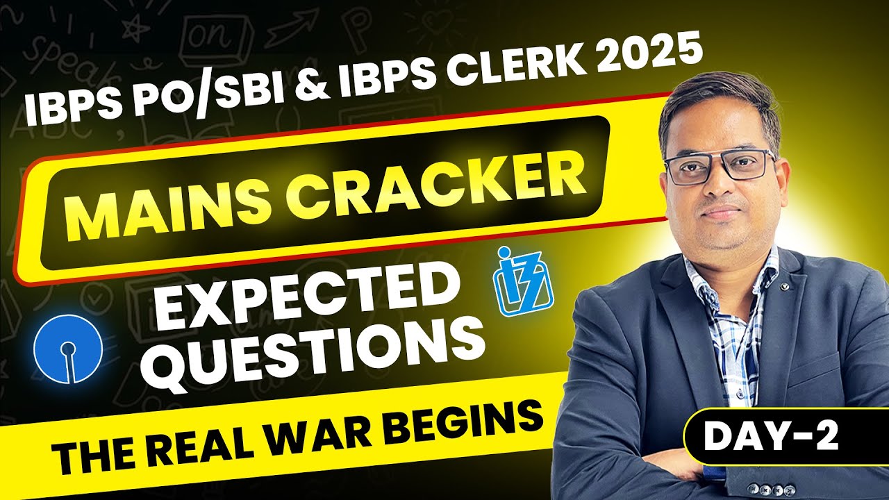 🔥 IBPS PO, SBI & IBPS Clerk 2025 💥Mains Cracker 📄 English Expected Questions ⚔️ The Real War Begins