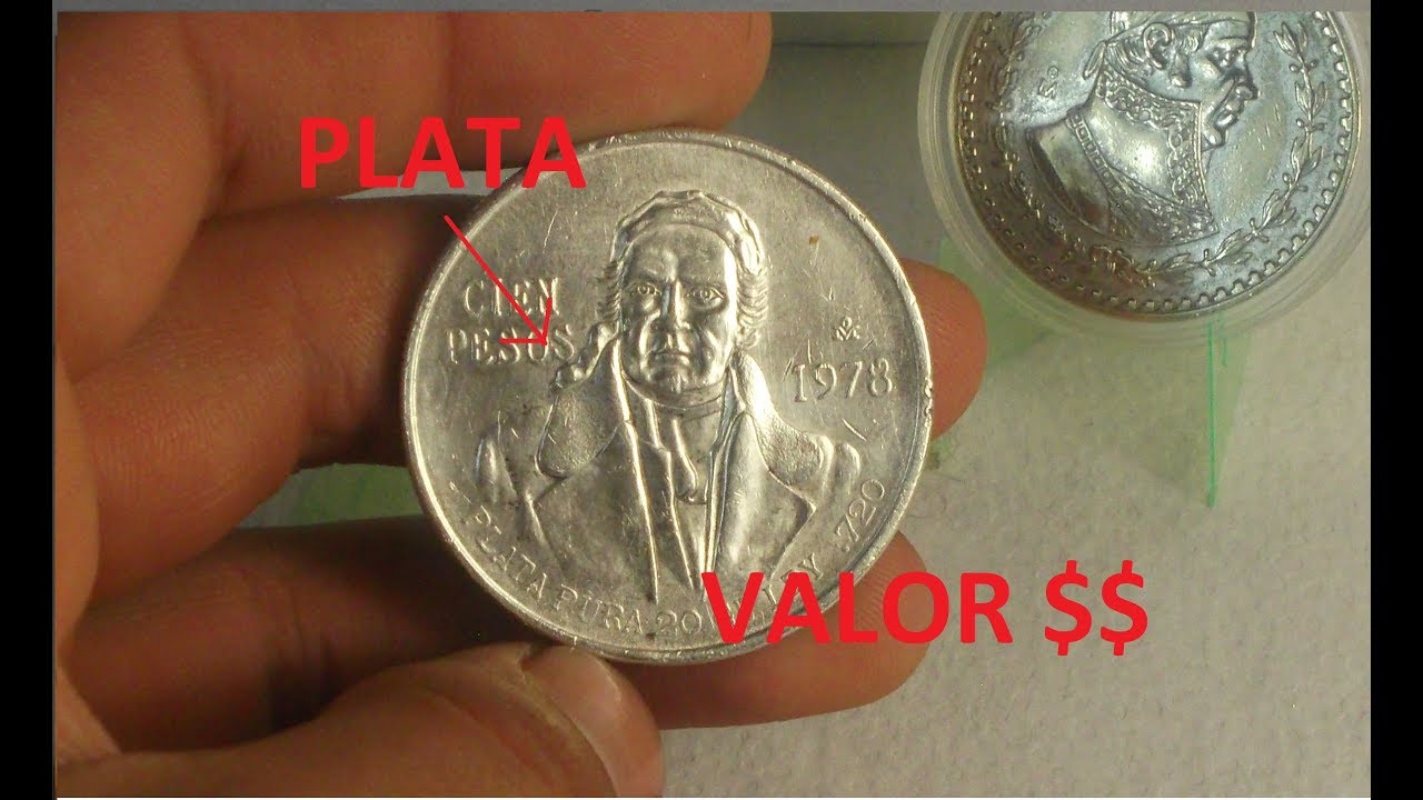 Precio 100 pesos Morelos de plata