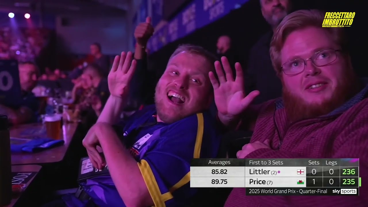 Luke Littler vs Gerwyn Price • World Grand Prix 2025 Quarti di Finale (Leicester) ITA