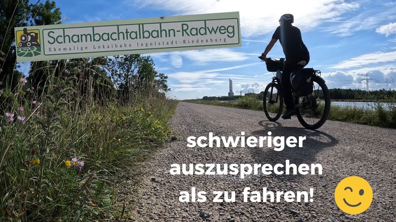 über den Schambachtalbahnradweg an die Donau