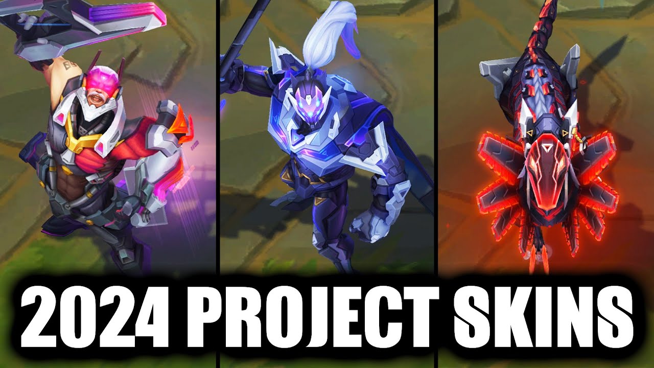 All New PROJECT Skins Spotlight 2024 Naafiri Jax Gangplank (League of Legends)