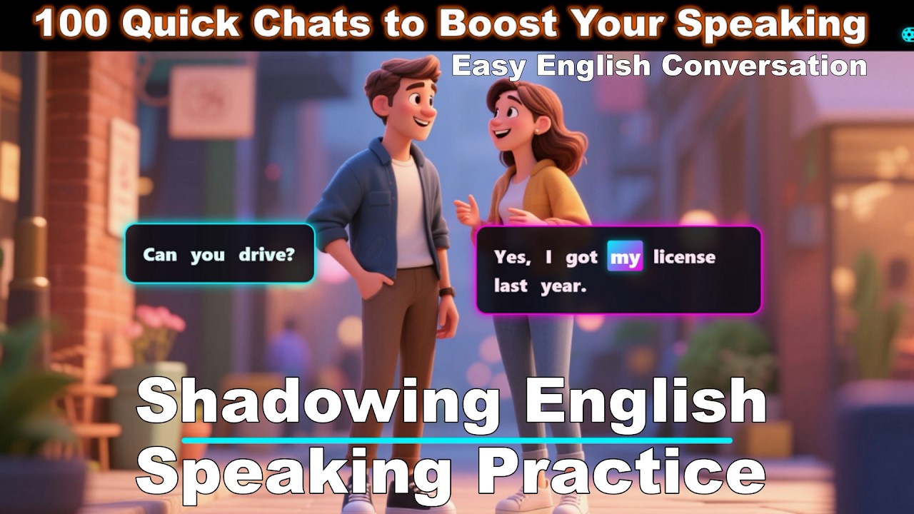 Shadowing Speaking Practice: 100 Daily English Conversations | Easy English Conversation