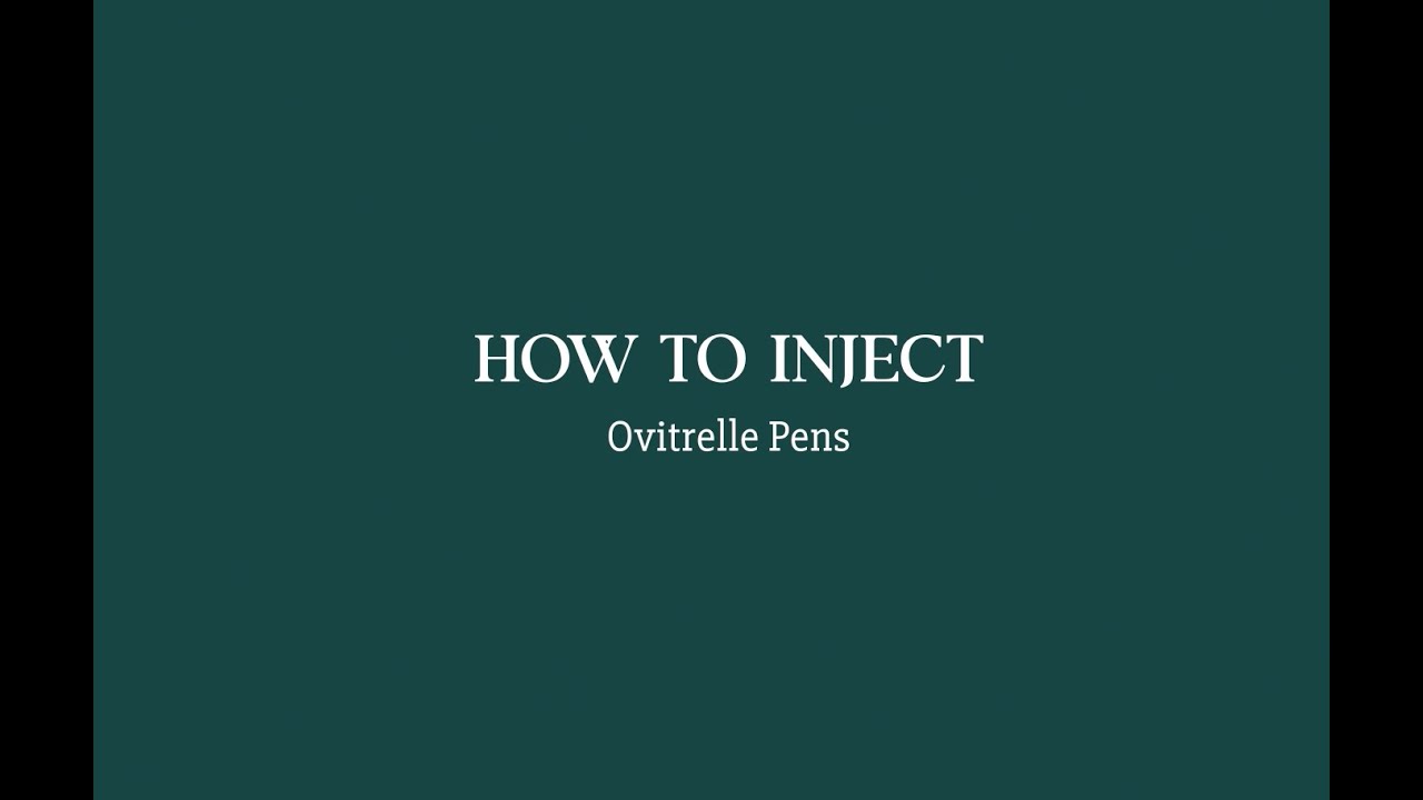 How to use Ovitrelle pen fertility medication for IVF or egg freezing.