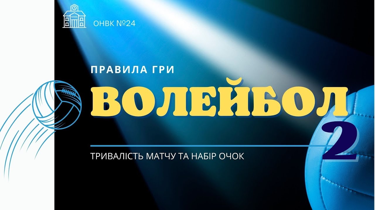 ВОЛЕЙБОЛ. Правила гри. ТРИВАЛІСТЬ ГРИ ТА НАБІР ОЧОК.mp4