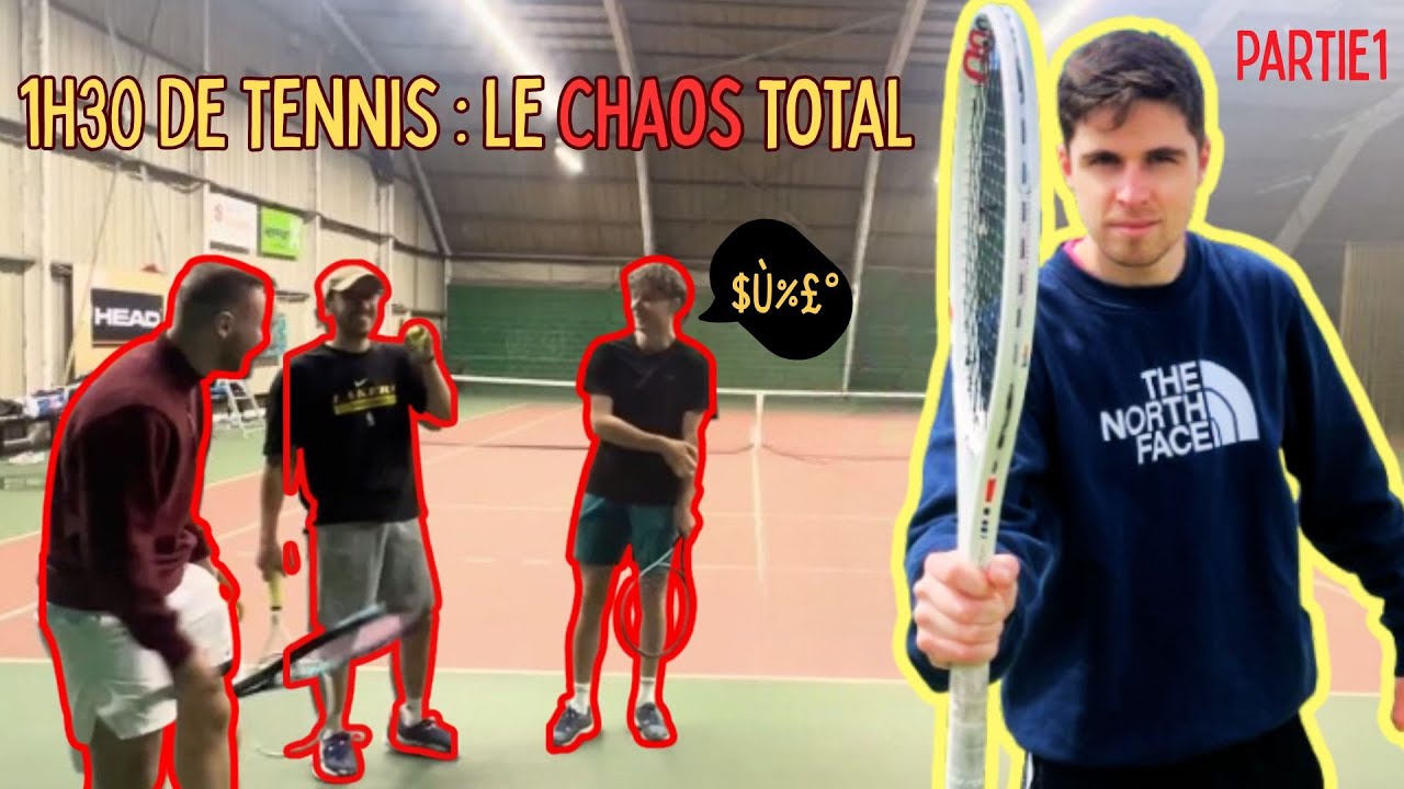 Le CHAOS 😤 ! 4 potes et du tennis pendant 90' 🎾 (condensées en 18') - Partie 1
