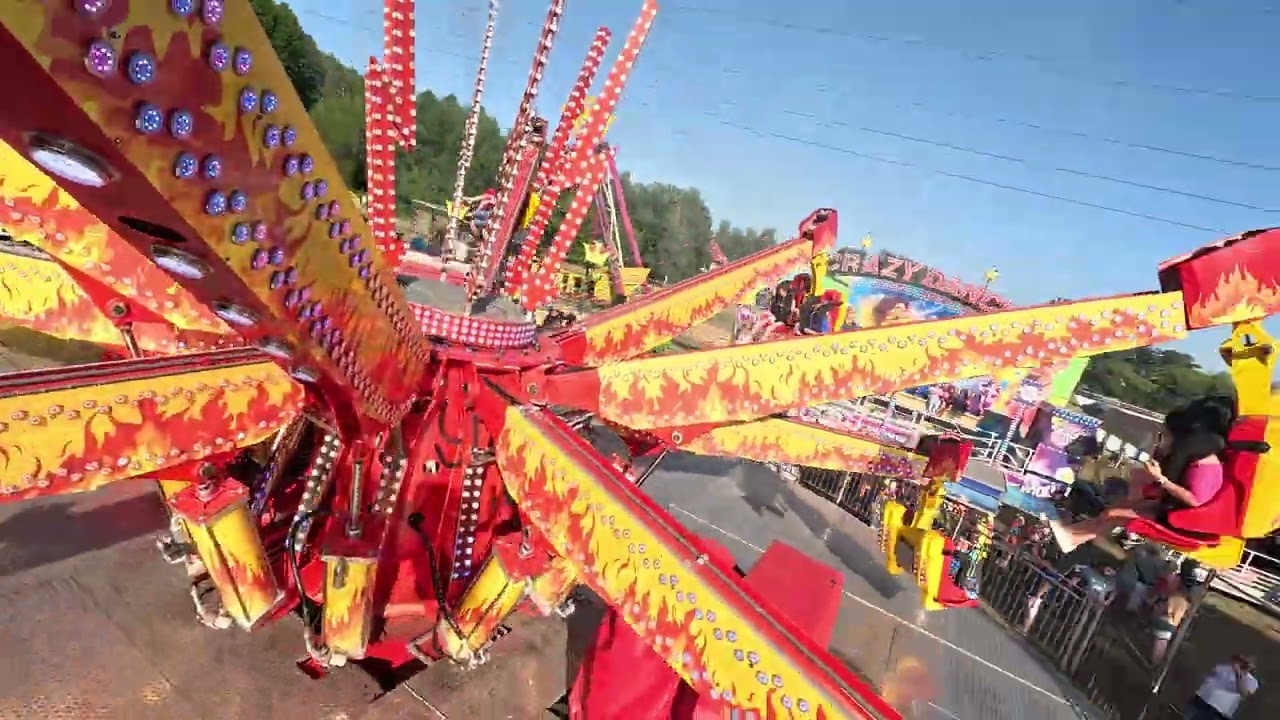 Karuzela Fire (Jumper) (Lunapark Kamenicky) On ride 1 - Tomaszów Mazowiecki - Czerwiec 2025