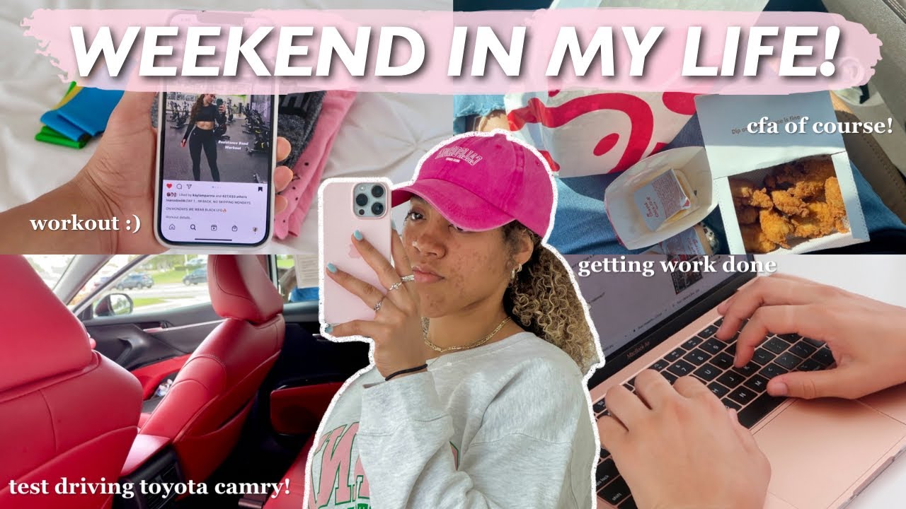 weekend in my life vlog! (test driving toyota camry se + cleaning + birthday)