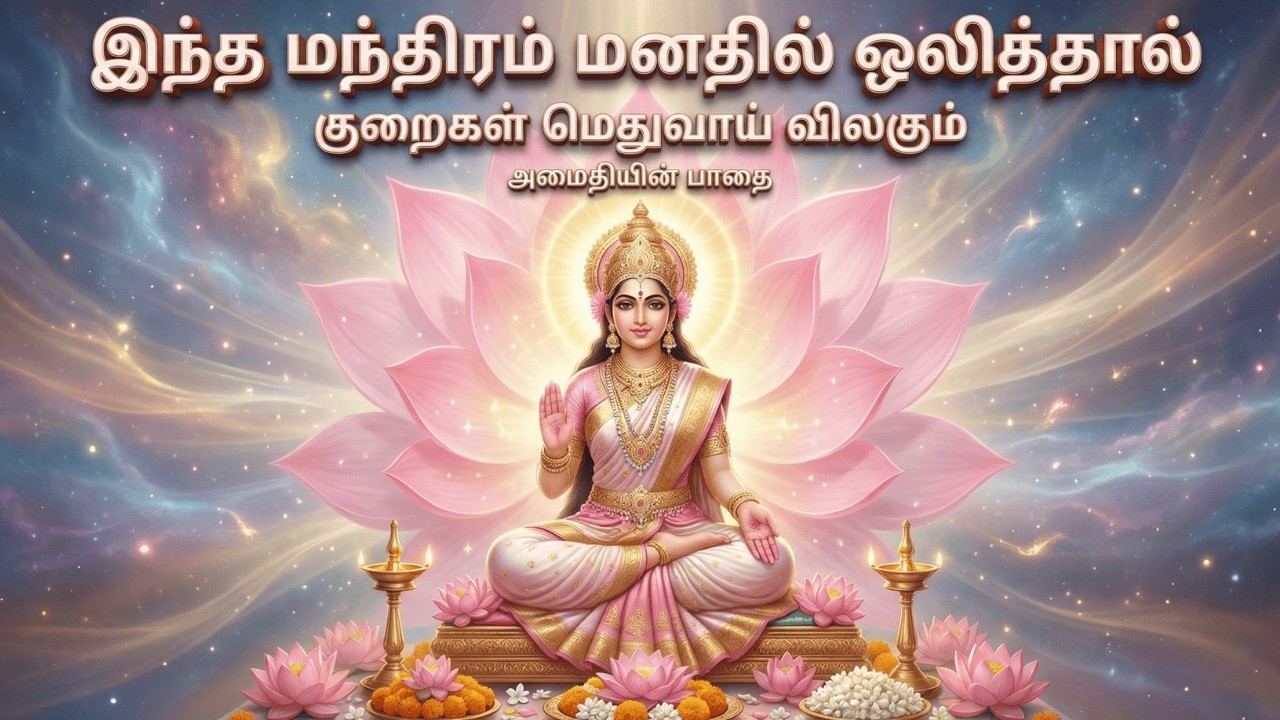 மகாலட்சுமி நமஹா | தினமும் நன்மை பெருகும் சக்திவாய்ந்த ஜபம் – Daily Mahalakshmi Peace Mantra