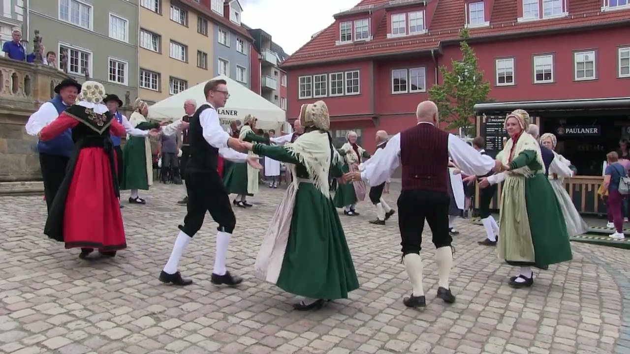 2023 Europeade Gotha, Marienfeld Flachsernte