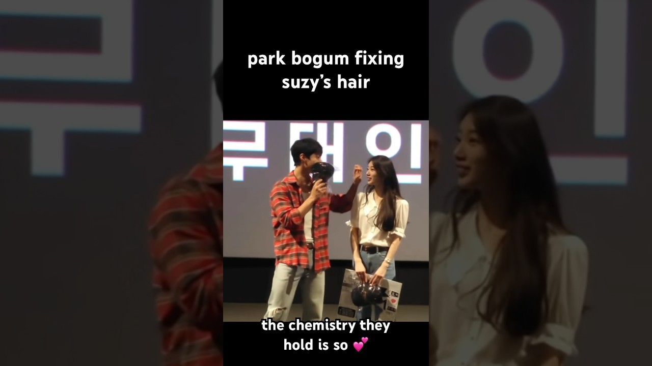 PARK BOGUM SUZY CHEMISTRY IS SO GOOD 💕 