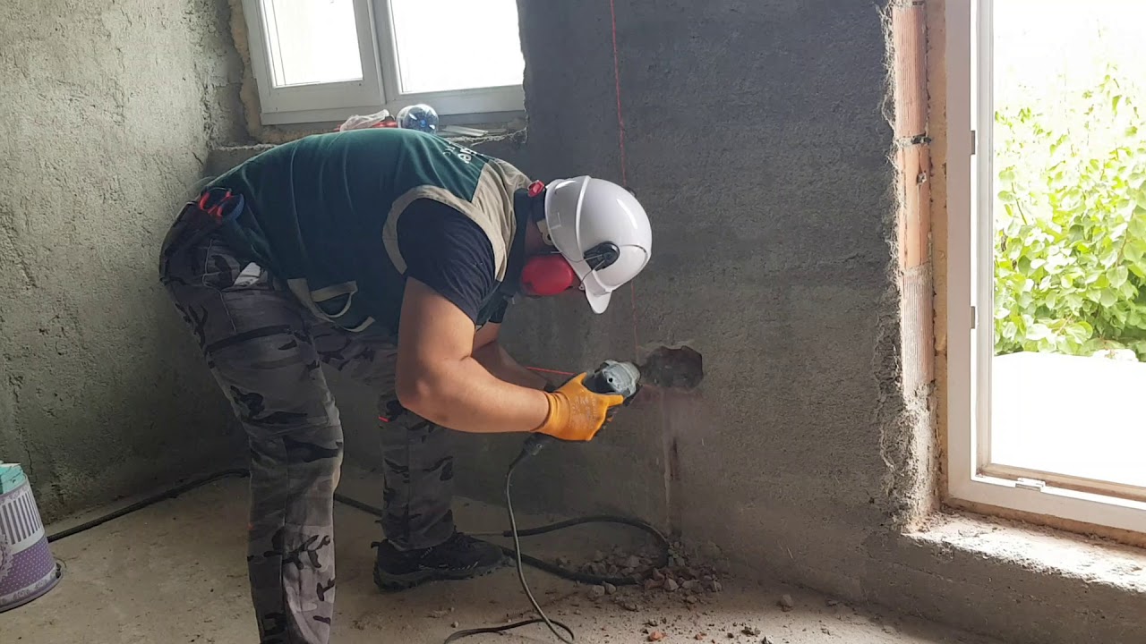 #Electrician - Proiect nou rezidențial - infrastructura - gaurirea pentru dozele de aparat