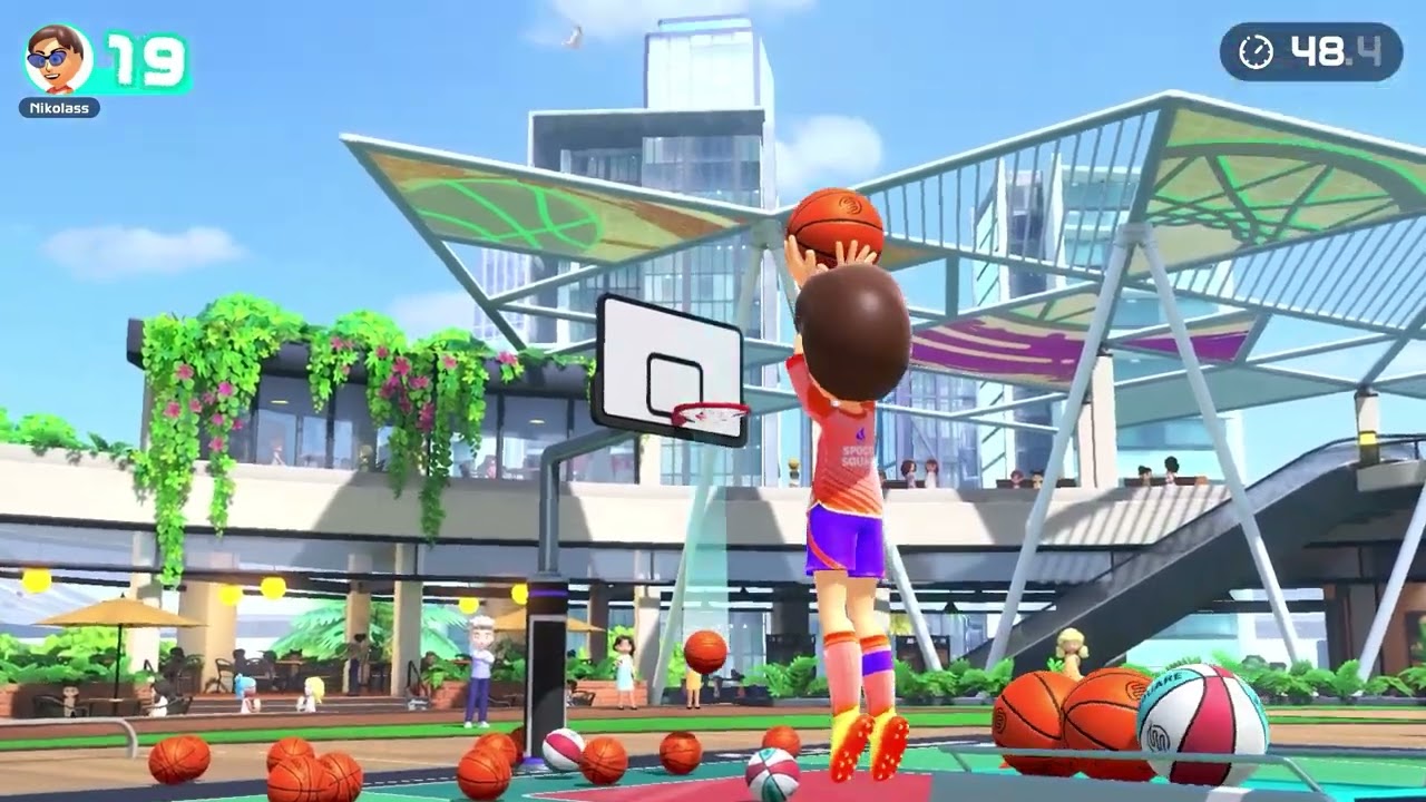 Nintendo Switch Sports Basketball: Perfect 3 Point Challenge