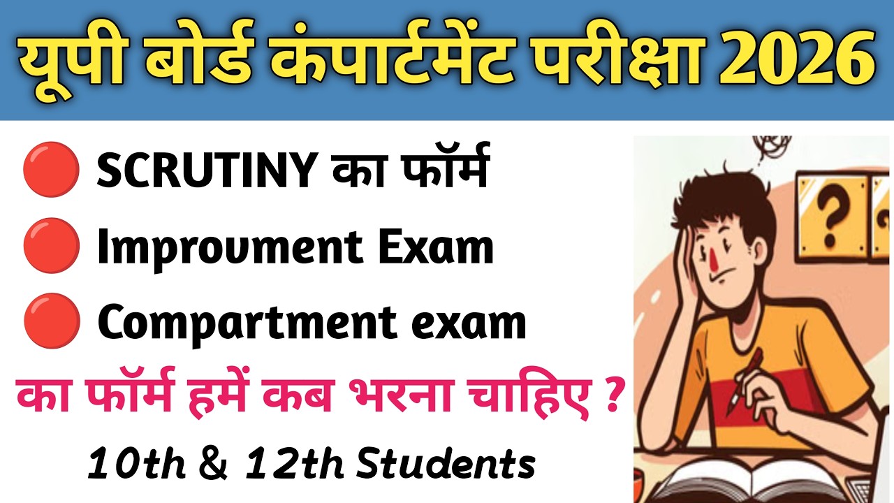 compartment exam 2026 up board | Up board 12th compartment form kab se bhara jayega