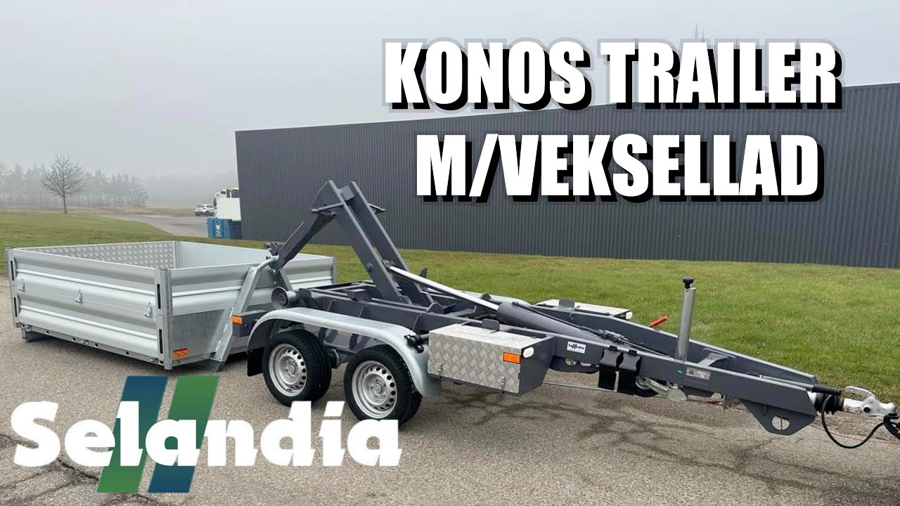 Konos 3500 specialtrailer m/veksellad