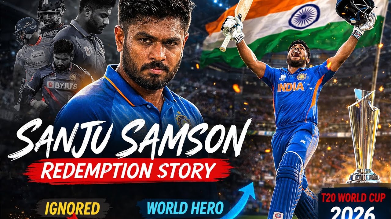 Sanju Samson Redemption Story 🏏 🔥#t20worldcup2026 #sanjusamson #playerofthetournament #icc 