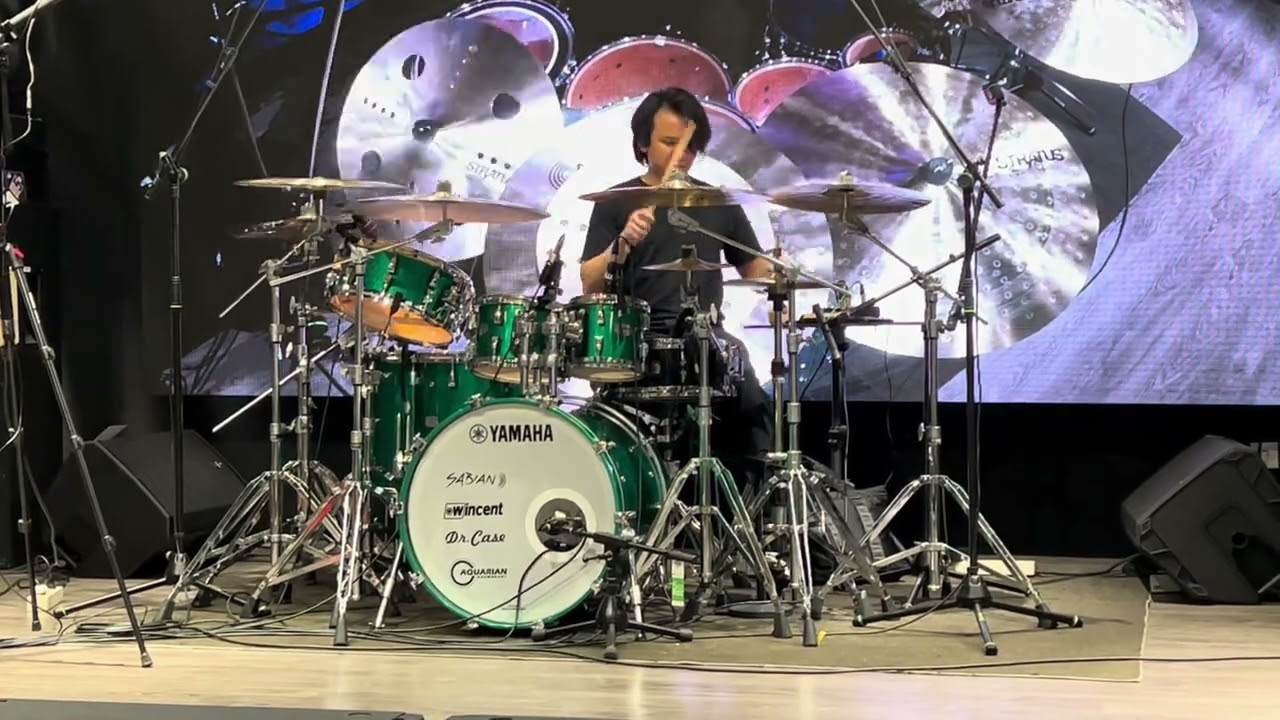 RAY PRASETYA drum clinic Melodia Musik 40 anniv Sabian Stratus cymbals Yamaha #snaredrumfreakz #fyp