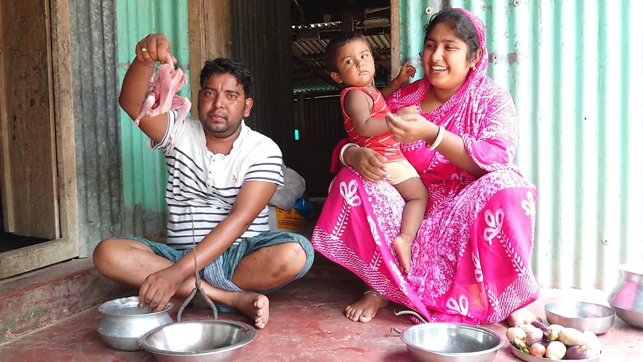 আজ আমরা দুই টুনাটুনি মিলে কি কি রান্না করলাম \ Traditional Village Chicken and Fish Curry