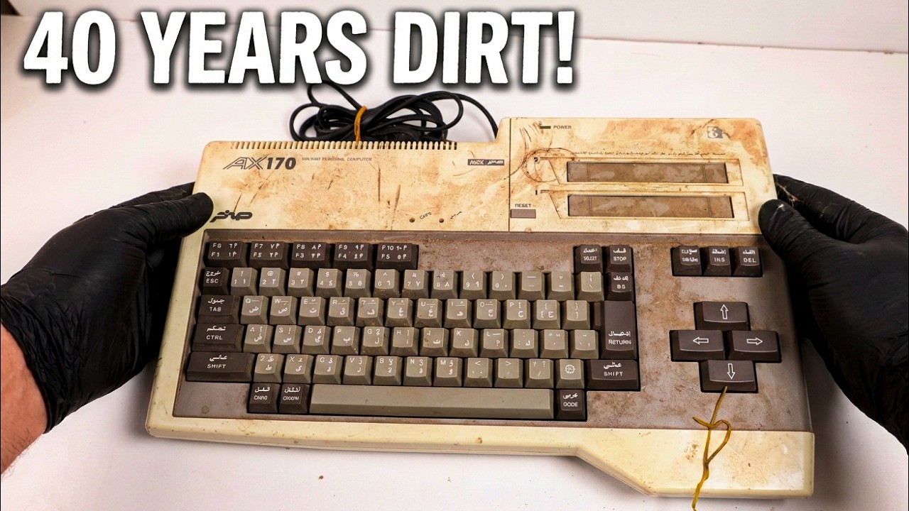 🎬 ASMR-восстановление 40-летнего персонального компьютера MSX (1986 Sakhr AX-170)