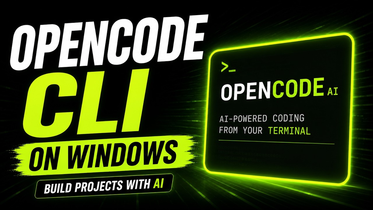 How to Install and Use OpenCode CLI on Windows | Build AI Projects in Minutes