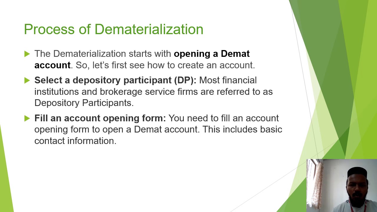 Meaning of  Dematerialisaton, Process, Advantages and Dis advantages