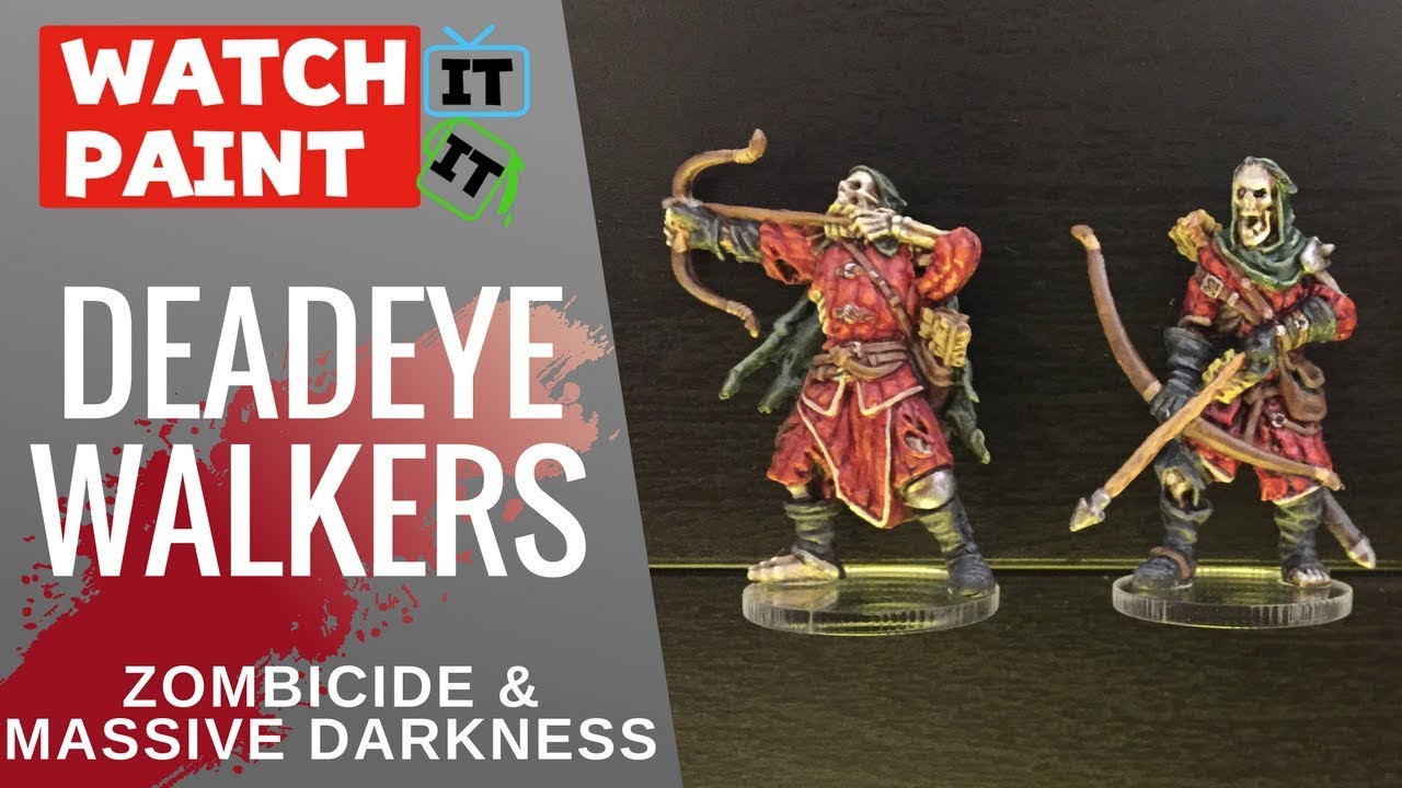 Zombicide Black Plague (Massive Darkness) - Painting Deadeye Walkers