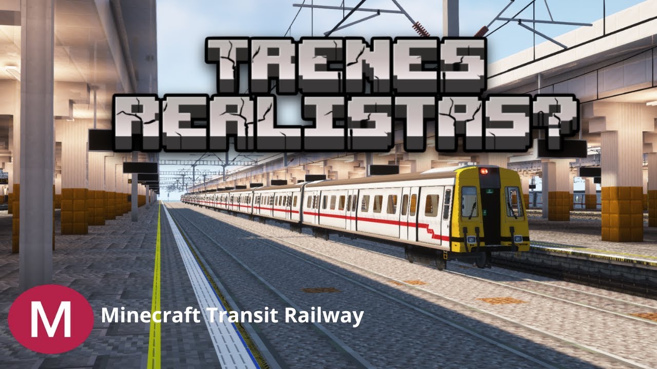 (parte 1)✅TUTORIAL✅🚅Minecraft Transit Railway Mod🚅 Trenes realistas!