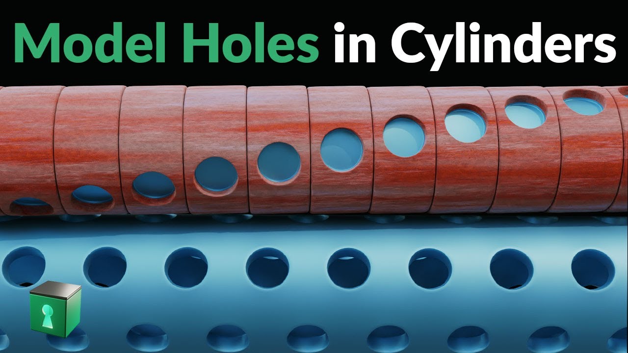 Blender Secrets - Making Holes in Cylinders with decent Quad Topology