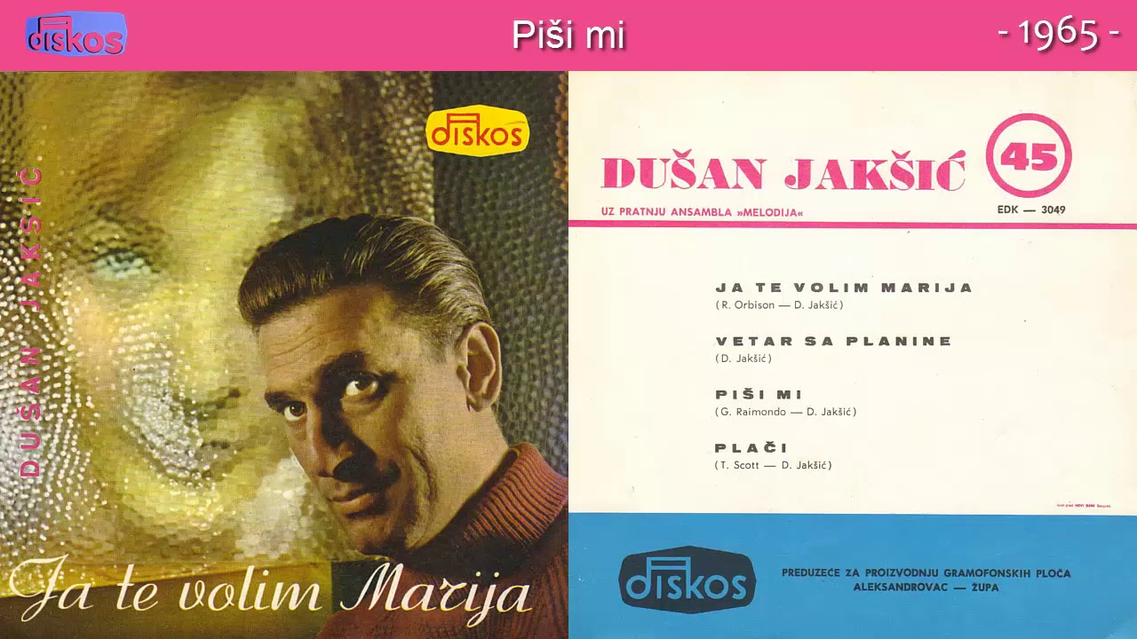 Dusan Jaksic - Pisi mi - (Audio 1965)