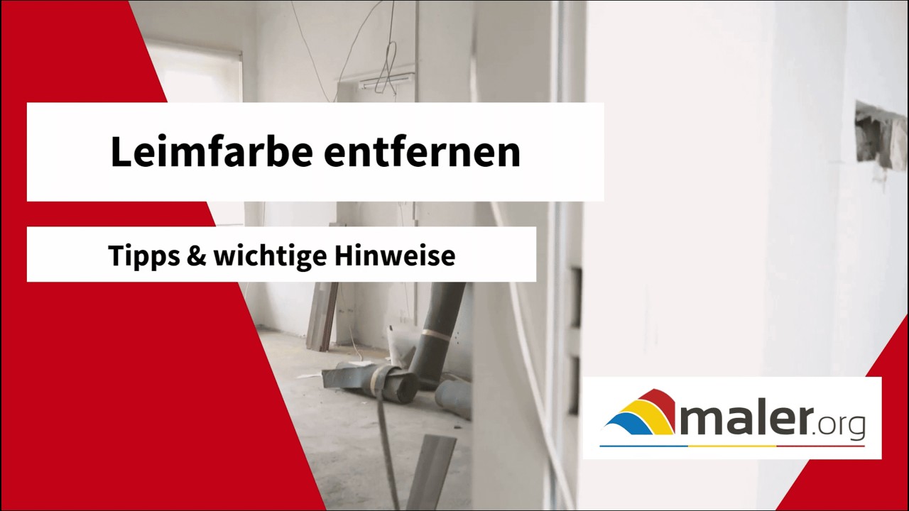 Leimfarbe entfernen | Anleitung, Untergrund-Check und Profi-Tipps