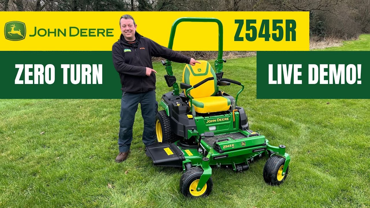 John Deere Z545R - THE Zero Turn you need in 2024 - FAQ's and live demo. Hint: it's fast!! 🔥