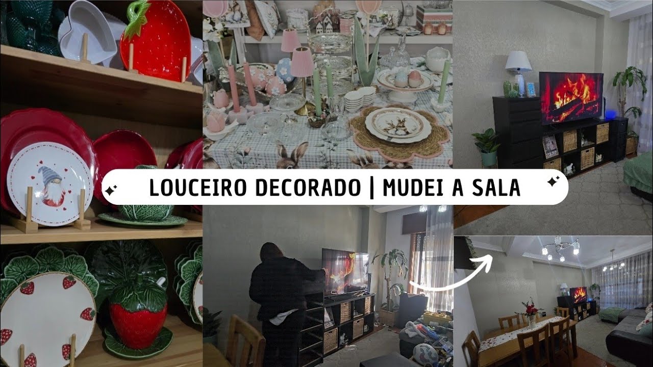 Louceiro Decorado || Mudei a Sala || Decoração e Louça L.A interiores 