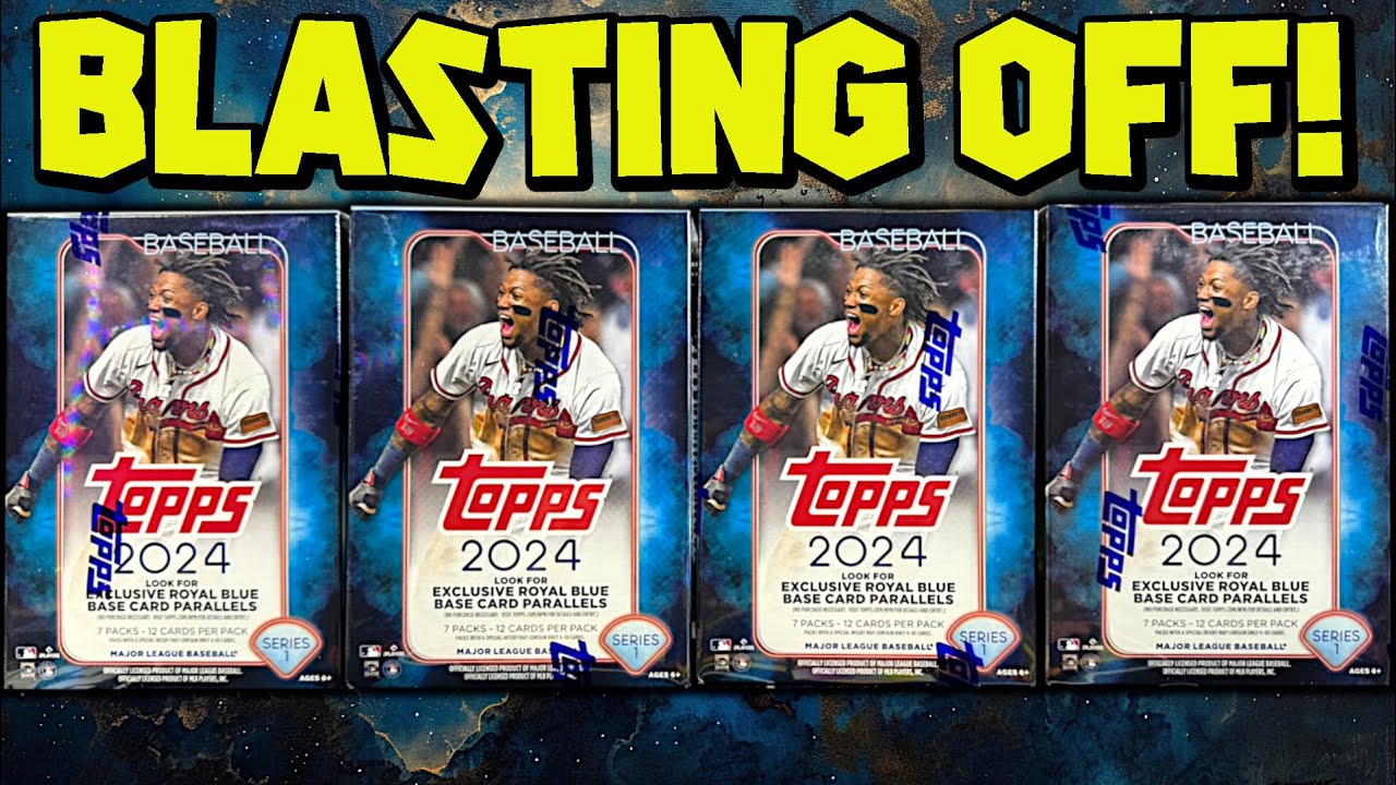 NEW BLASTER BOXES 2024 TOPPS SERIES 1 BASEBALL CARDS RETAIL REVIEW!!!