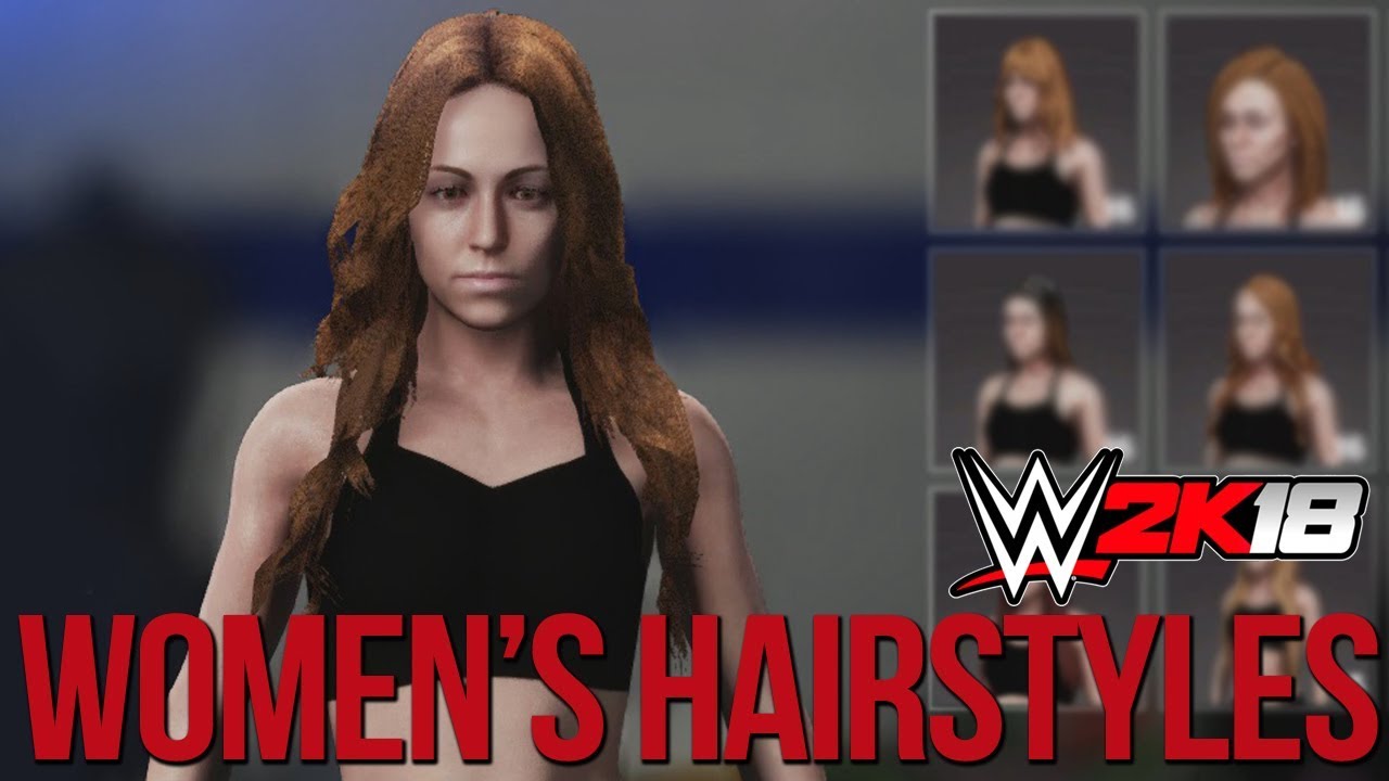 WWE 2K18 Women's Creation Suite: Hairstyles