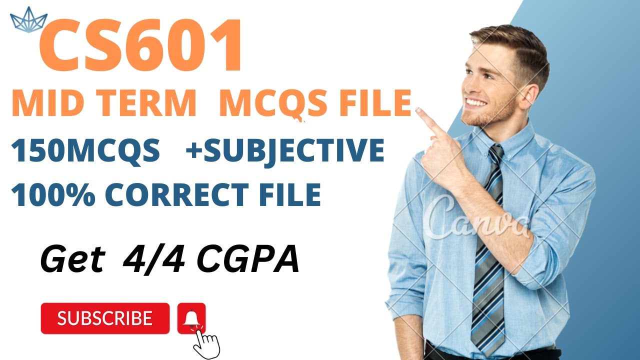 CS601 midterm preparation|cs601 midterm mcqs file|#cs601