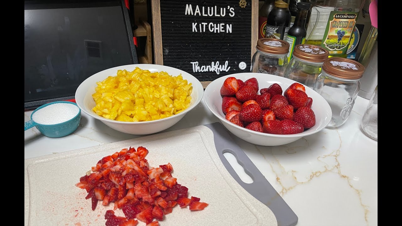 Mermelada De Piña 🍍 Y Fresa 🍓 #live #cocina #recetas #food #postres #kitchen #receta