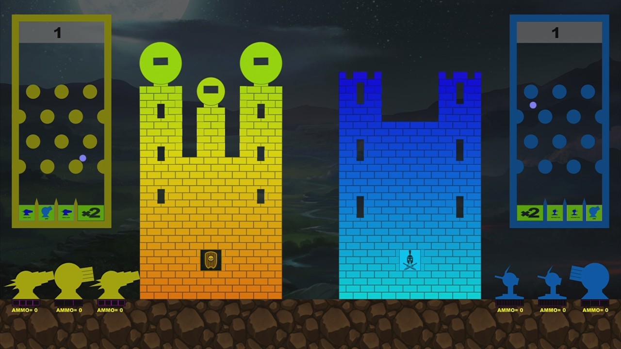 Castle Destruction Marble Race | The War Day 
