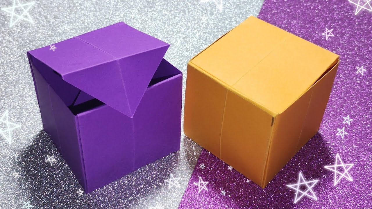Origami Caixinha Super Fácil com tampa.