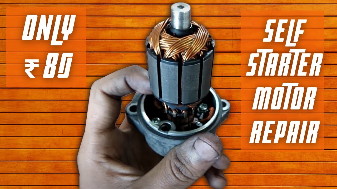 How to repair self starter motor | Yamaha SZR/FZ | ANY MOTOR