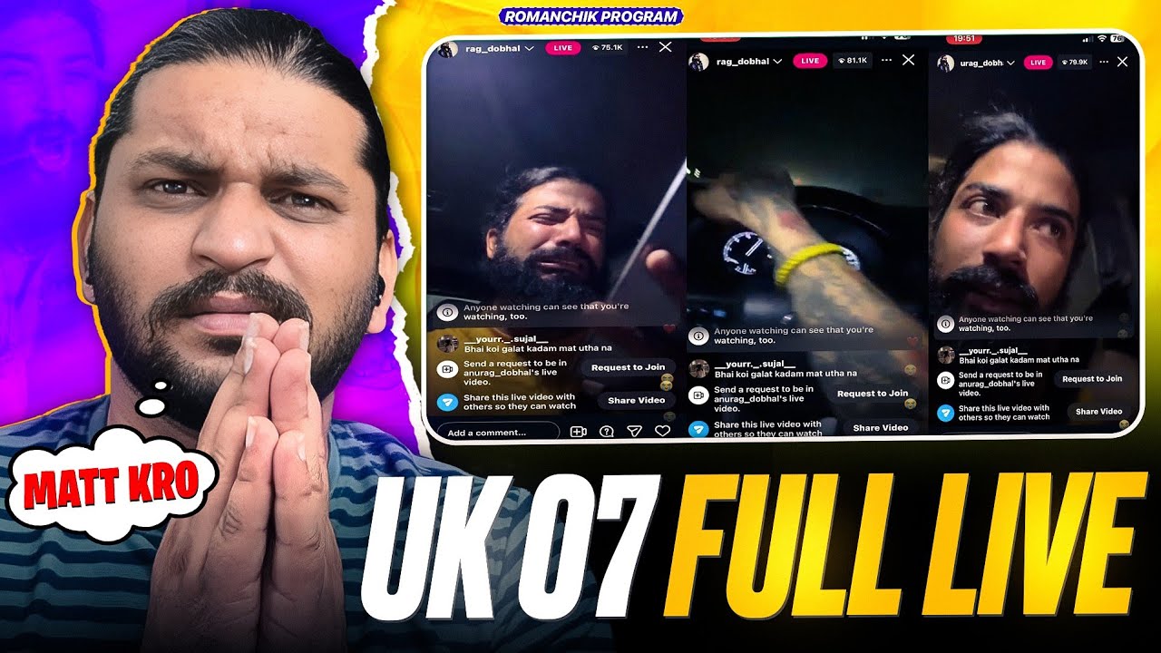 Uk 07 Da Full Instagram Live Video 😡