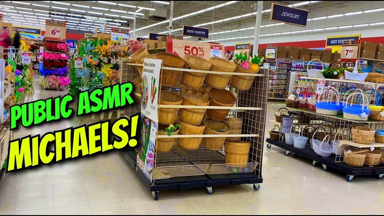 Whispered Tap-Through🎨 Public ASMR Michaels🤤Fast Tapping Scratching & More! Lofi Craft Store Tingles