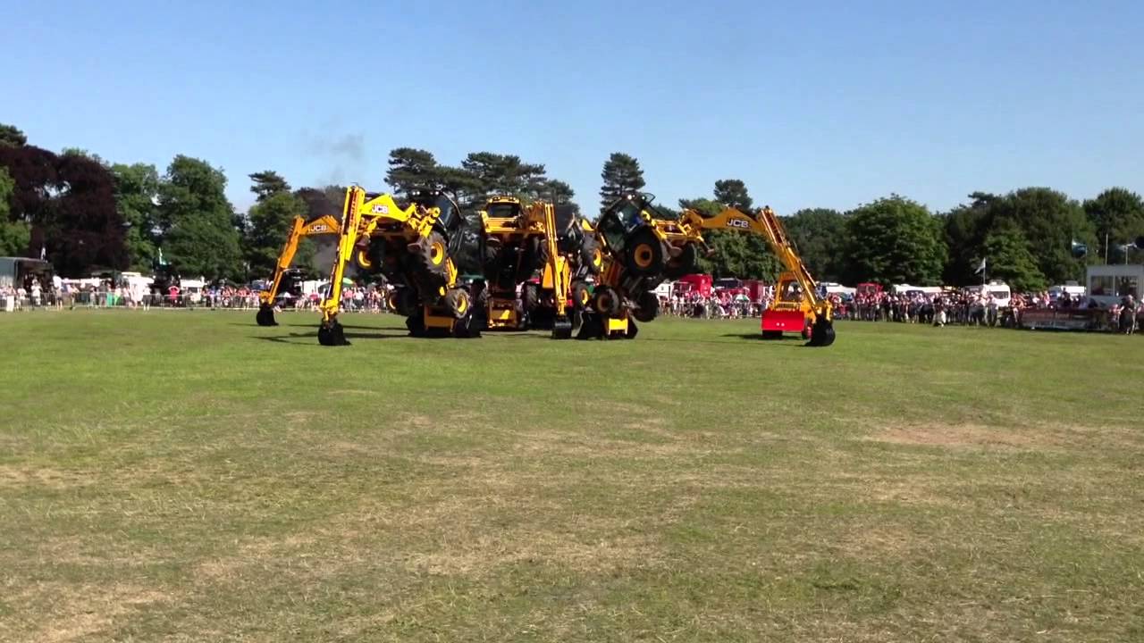 J C Balls JCB dancing diggers