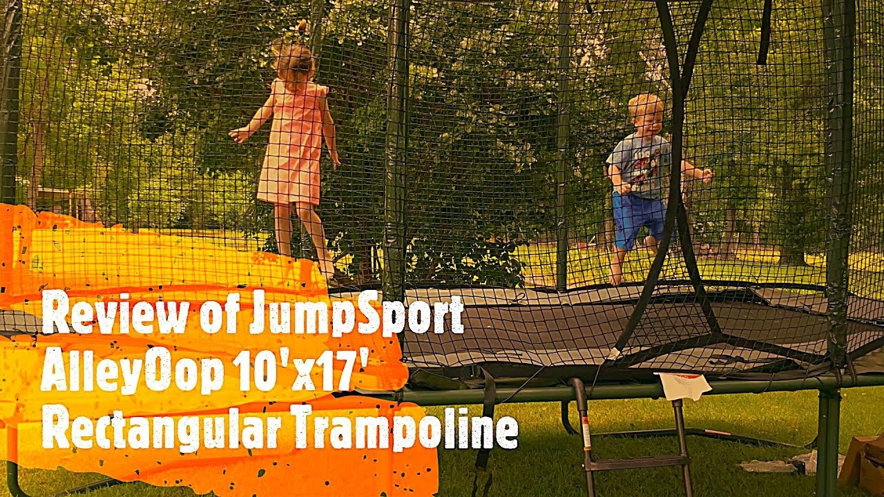 Best Trampoline to Buy! | JumpSport AlleyOOP 10'x17' Rectangular Trampoline Review 2021