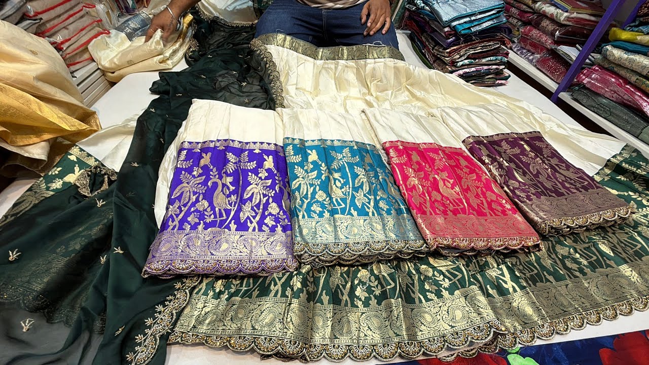 Chickpet Bangalore wholesale designer lehangas || single piece courier available  