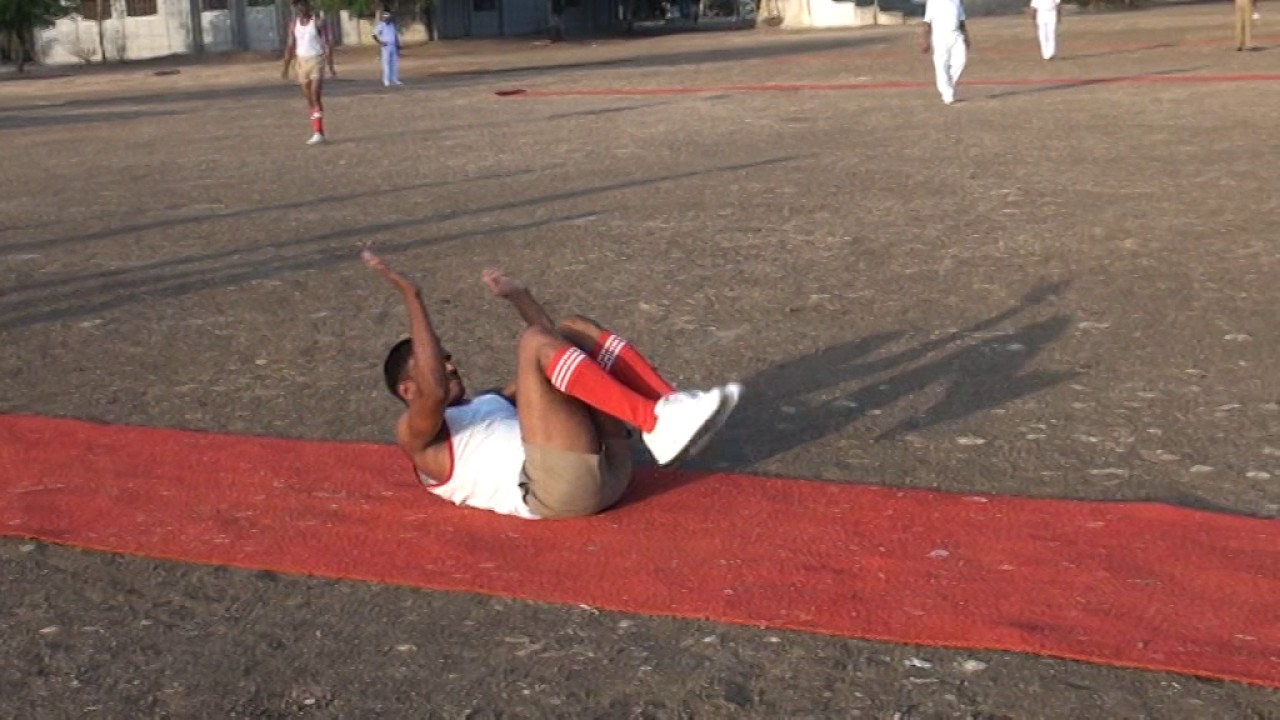 Front roll demonstration