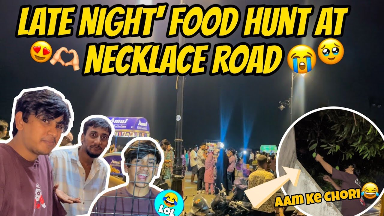 Late Night Fun At Friend's Home😂 & Hyderabad Night Vibes At Necklace Road Hyderabad Vlog 2025 #vlog