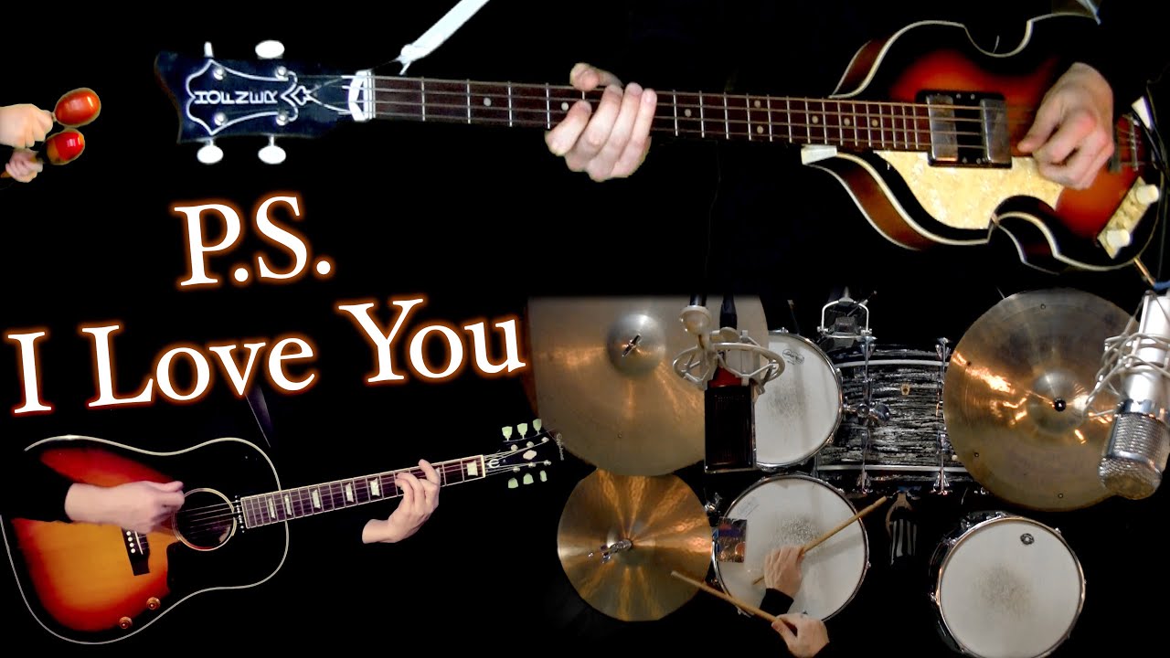 P. S. I Love You | Instrumental Cover w Chords | Guitars, Bass, Drums & Maracas
